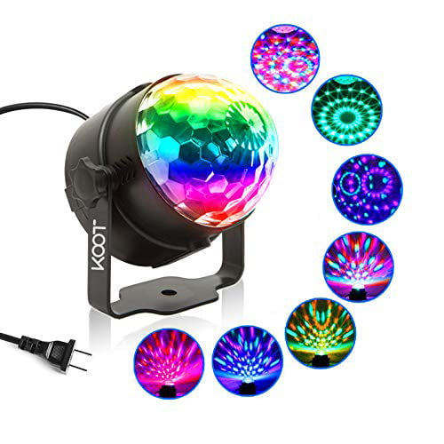 Sound Activated Colorful Strobe LED Lights with 3 Plugs for KTV Club DJ Stage Atmosphere Christmas Family Party Interior Car Lights USB Mini Disco Lights Party Lights Magic Disco Ball Light Yellow